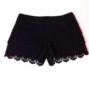 Loft Navy Lace Riviera Shorts Size 10